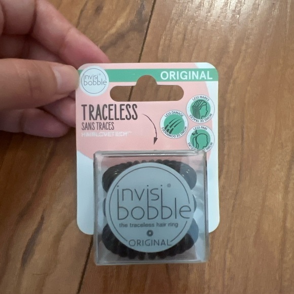 Invisibobble Traceless Hair Ring Lot 5 Pack Black Clear Brown Ponytail 26 pieces - Picture 3 of 6